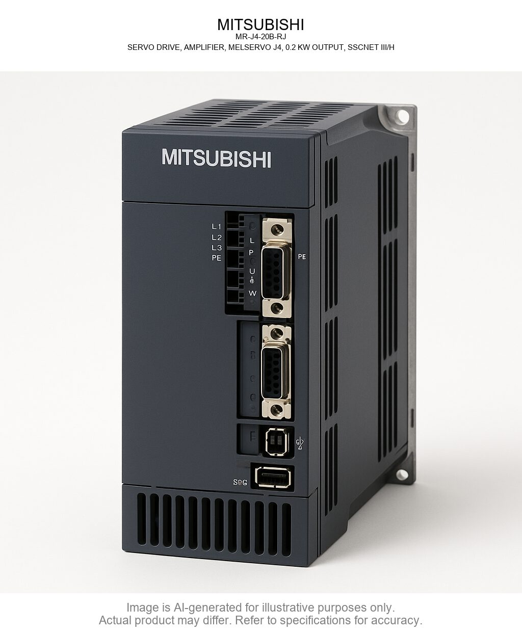 MITSUBISHI; MR-J4-20B-RJ; SERVO DRIVE
