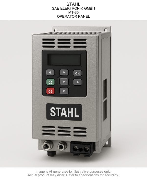 STAHL; SAE ELEKTRONIK GMBH; MT-80; OPERATOR PANEL