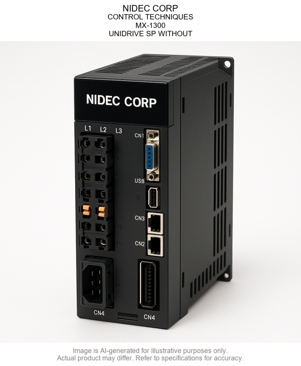 NIDEC CORP; CONTROL TECHNIQUES; MX-1300; UNIDRIVE SP WITHOUT