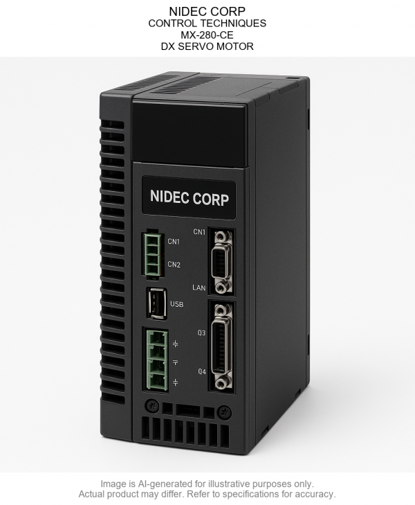 NIDEC CORP; CONTROL TECHNIQUES; MX-280-CE; DX SERVO MOTOR