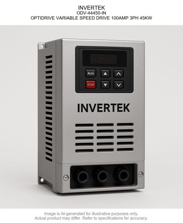 INVERTEK; ODV-44450-IN; OPTIDRIVE VARIABLE SPEED DRIVE 100AMP 3PH 45KW