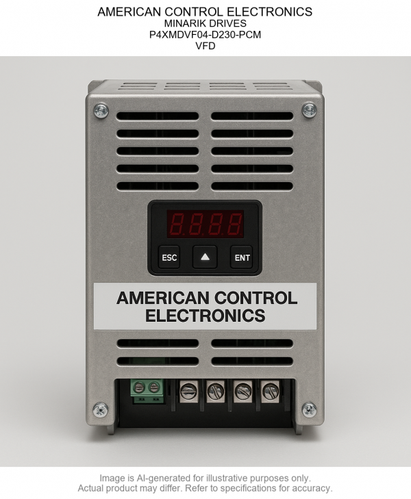 AMERICAN CONTROL ELECTRONICS; MINARIK DRIVES; P4XMDVF04-D230-PCM; Variable Frequency Drive