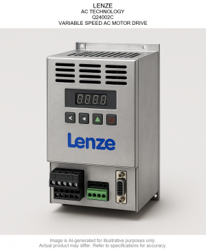 LENZE; AC TECHNOLOGY; Q24002C; VARIABLE SPEED AC MOTOR DRIVE