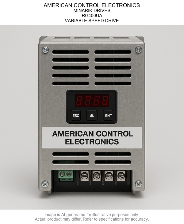 RG400UA.png AMERICAN CONTROL ELECTRONICS; MINARIK DRIVES; RG400UA; VARIABLE SPEED DRIVE