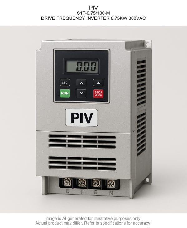 PIV; S1T-0.75/100-M; DRIVE FREQUENCY INVERTER 0.75KW 300VAC