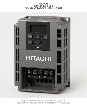 HITACHI; SJ700D-055HFUF3; CONSTANT TORQUE HITACHI 7.5 HP
