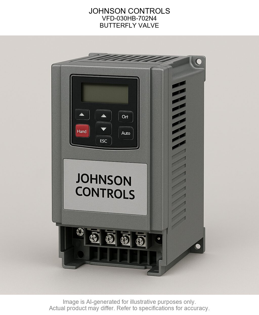 JOHNSON CONTROLS; Variable Frequency Drive-030HB-702N4; BUTTERFLY VALVE