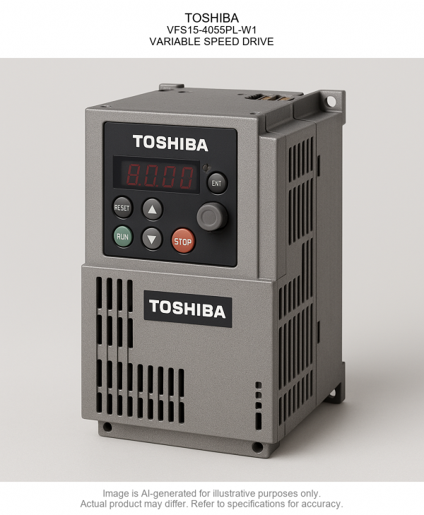 VFS15-4055PL-W1.png TOSHIBA; VFS15-4055PL-W1; VARIABLE SPEED DRIVE