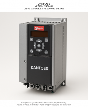 DANFOSS; VLT103-175B6401; DRIVE VARIABLE SPEED 460V 3/4.2KW