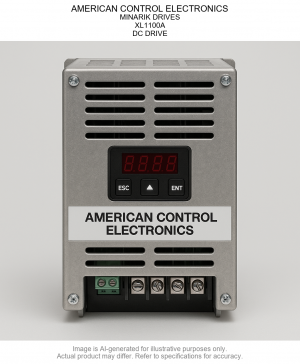 AMERICAN CONTROL ELECTRONICS; MINARIK DRIVES; XL1100A; DC DRIVE