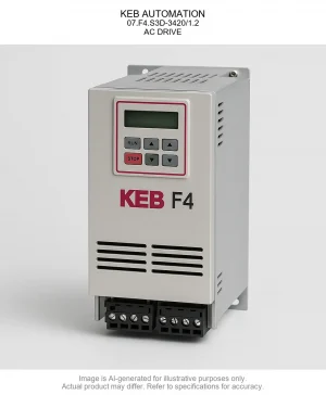 KEB AUTOMATION; 07.F4.S3D-3420/1.2; AC DRIVE