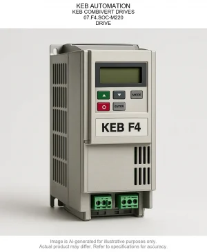 KEB AUTOMATION; KEB COMBIVERT DRIVES; 07.F4.SOC-M220; DRIVE