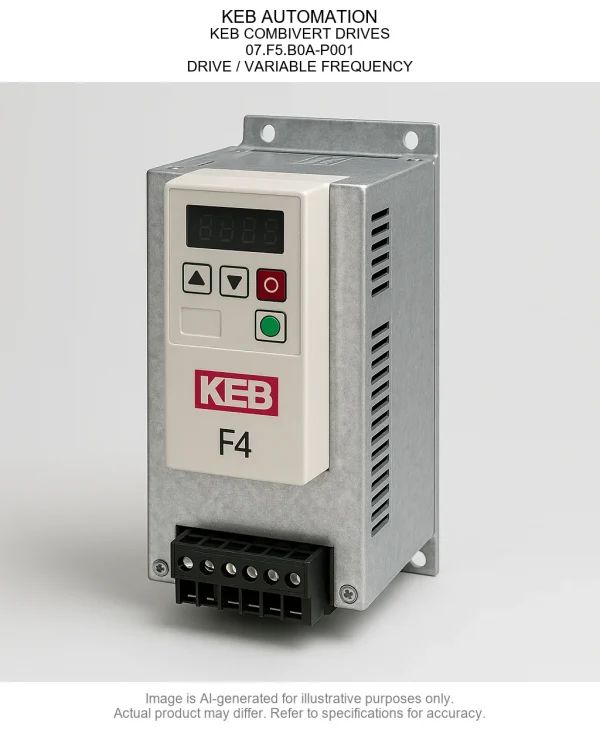 07.F5.B0A-P001.webp KEB AUTOMATION; KEB COMBIVERT DRIVES; 07.F5.B0A-P001; DRIVE / VARIABLE FREQUENCY