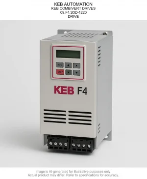 KEB AUTOMATION; KEB COMBIVERT DRIVES; 09.F4.S3D-1220; DRIVE