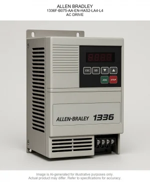 ALLEN BRADLEY; 1336F-B075-AA-EN-HAS2-LA4-L4; AC DRIVE