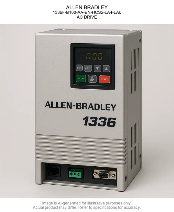 ALLEN BRADLEY; 1336F-B100-AA-EN-HCS2-LA4-LA6; AC DRIVE