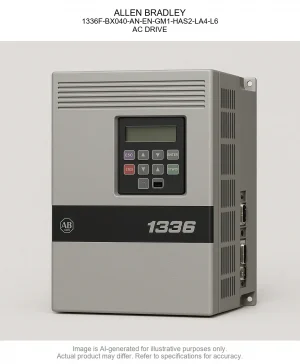 ALLEN BRADLEY; 1336F-BX040-AN-EN-GM1-HAS2-LA4-L6; AC DRIVE