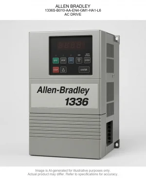 ALLEN BRADLEY; 1336S-B010-AA-EN4-GM1-HA1-L6; AC DRIVE