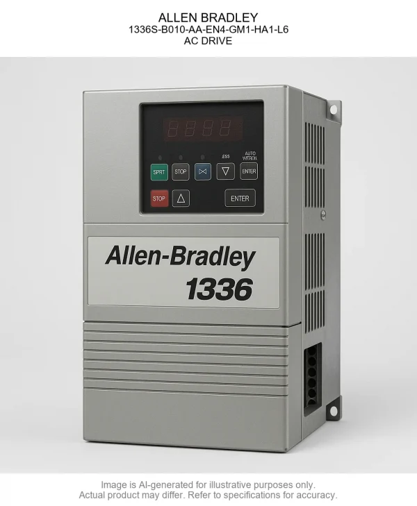 ALLEN BRADLEY; 1336S-B010-AA-EN4-GM1-HA1-L6; AC DRIVE