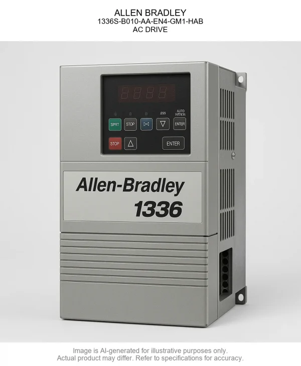 ALLEN BRADLEY; 1336S-B010-AA-EN4-GM1-HAB; AC DRIVE