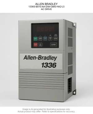 ALLEN BRADLEY; 1336S-B010-AA-EN4-GMS-HA2-L5; AC DRIVE