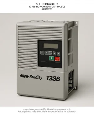 ALLEN BRADLEY; 1336S-B010-AN-EN4-GM1-HA2-L6; AC DRIVE