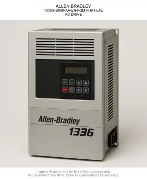 ALLEN BRADLEY; 1336S-B040-AA-EN4-GM1-HA1-L4E; AC DRIVE