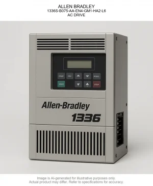 ALLEN BRADLEY; 1336S-B075-AA-EN4-GM1-HA2-L6; AC DRIVE
