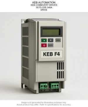 KEB AUTOMATION; KEB COMBIVERT DRIVES; 16.F5.CDE-340A; DRIVE
