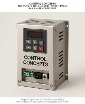 CONTROL CONCEPTS; 1600-PM2-01/2-1651-24-40-USD/1-1020-FC-4/20MA; SCR POWER CONTROLLER