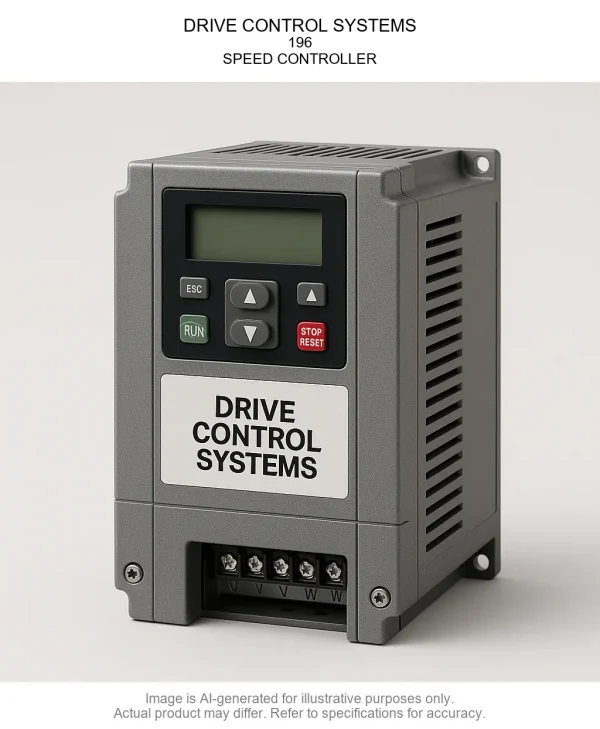 DRIVE CONTROL SYSTEMS; 196; SPEED CONTROLLER