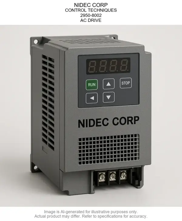2950-8002.webp NIDEC CORP; CONTROL TECHNIQUES; 2950-8002; AC DRIVE