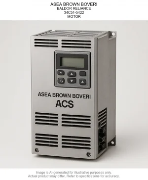 ASEA BROWN BOVERI; BALDOR RELIANCE; 34C51-5422; MOTOR