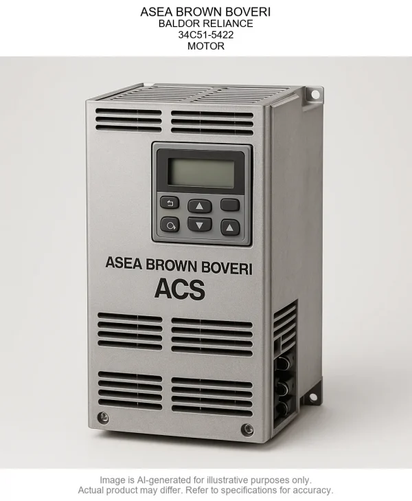 ASEA BROWN BOVERI; BALDOR RELIANCE; 34C51-5422; MOTOR