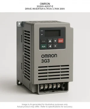 OMRON; 3G3HV-A2037-E; DRIVE INVERTER 6.7KVA 3.7KW 200V