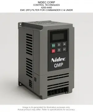 NIDEC CORP; CONTROL TECHNIQUES; 4200-4460; EMC (RFI) FILTER FOR COMMANDER C & UNIDR