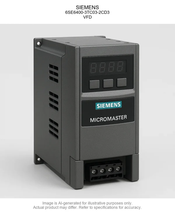 SIEMENS; 6SE6400-3TC03-2CD3; Variable Frequency Drive