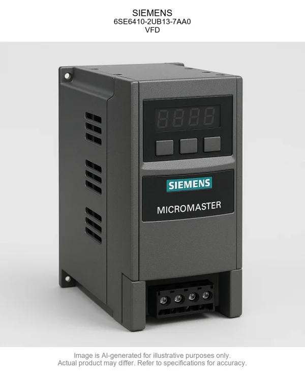 6SE6410-2UB13-7AA0.webp SIEMENS; 6SE6410-2UB13-7AA0; Variable Frequency Drive