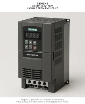 SIEMENS; 6SE6411-6BD21-1BA1; VARIABLE FREQUENCY DRIVE