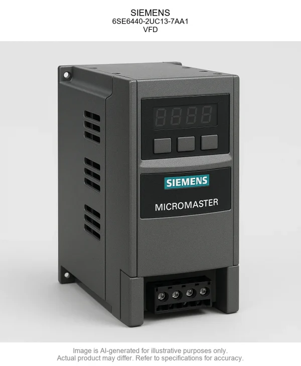 6SE6440-2UC13-7AA1.webp SIEMENS; 6SE6440-2UC13-7AA1; Variable Frequency Drive