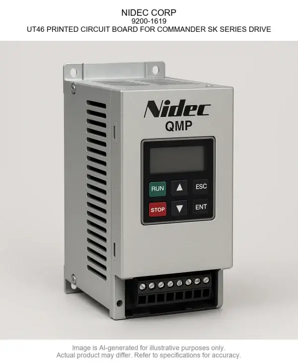 9200-1619.webp NIDEC CORP; 9200-1619; UT46 PRINTED CIRCUIT BOARD FOR COMMANDER SK SERIES DRIVE