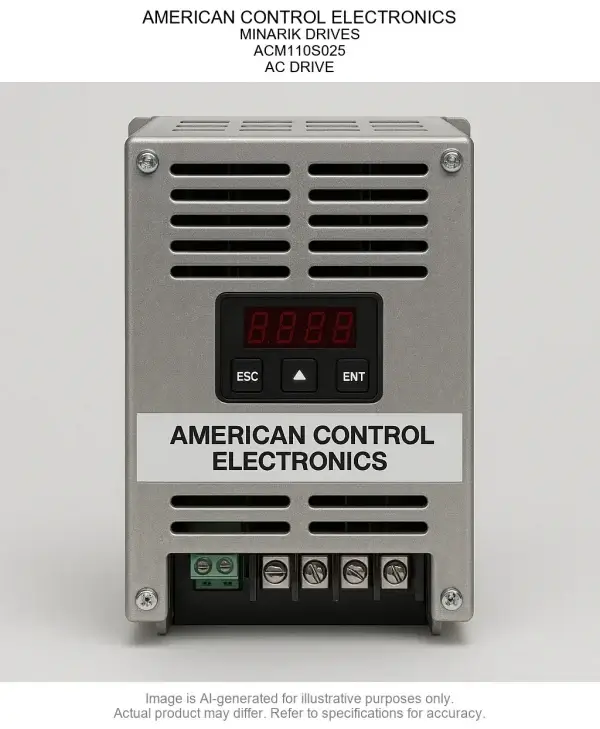 AMERICAN CONTROL ELECTRONICS; MINARIK DRIVES; ACM110S025; AC DRIVE