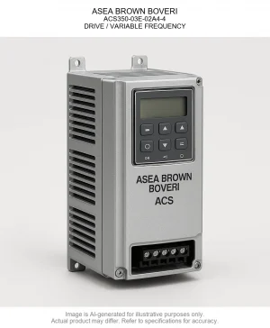 ASEA BROWN BOVERI; ACS350-03E-02A4-4; DRIVE / VARIABLE FREQUENCY
