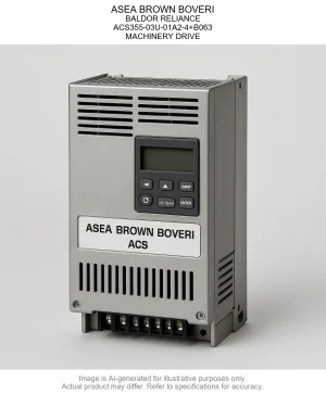 ASEA BROWN BOVERI; BALDOR RELIANCE; ACS355-03U-01A2-4+B063; MACHINERY DRIVE