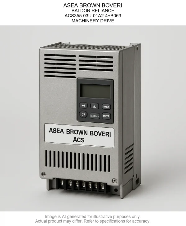 ASEA BROWN BOVERI; BALDOR RELIANCE; ACS355-03U-01A2-4+B063; MACHINERY DRIVE