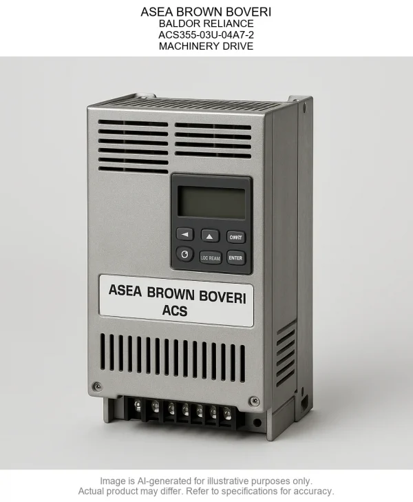 ASEA BROWN BOVERI; BALDOR RELIANCE; ACS355-03U-04A7-2; MACHINERY DRIVE