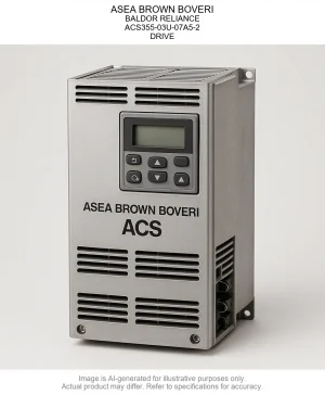 ASEA BROWN BOVERI; BALDOR RELIANCE; ACS355-03U-07A5-2; DRIVE