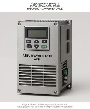 ASEA BROWN BOVERI; ACS601-0006-4-S00B1200801; FREQUENCY CONVERTER DRIVE