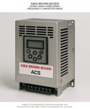 ASEA BROWN BOVERI; ACS601-0009-4-S00B1200801; FREQUENCY CONVERTER DRIVE