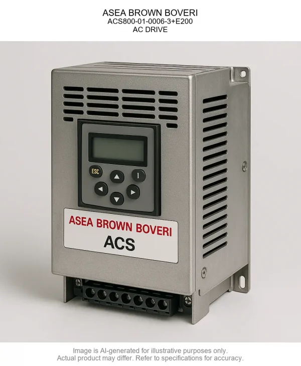ASEA BROWN BOVERI; ACS800-01-0006-3+E200; AC DRIVE